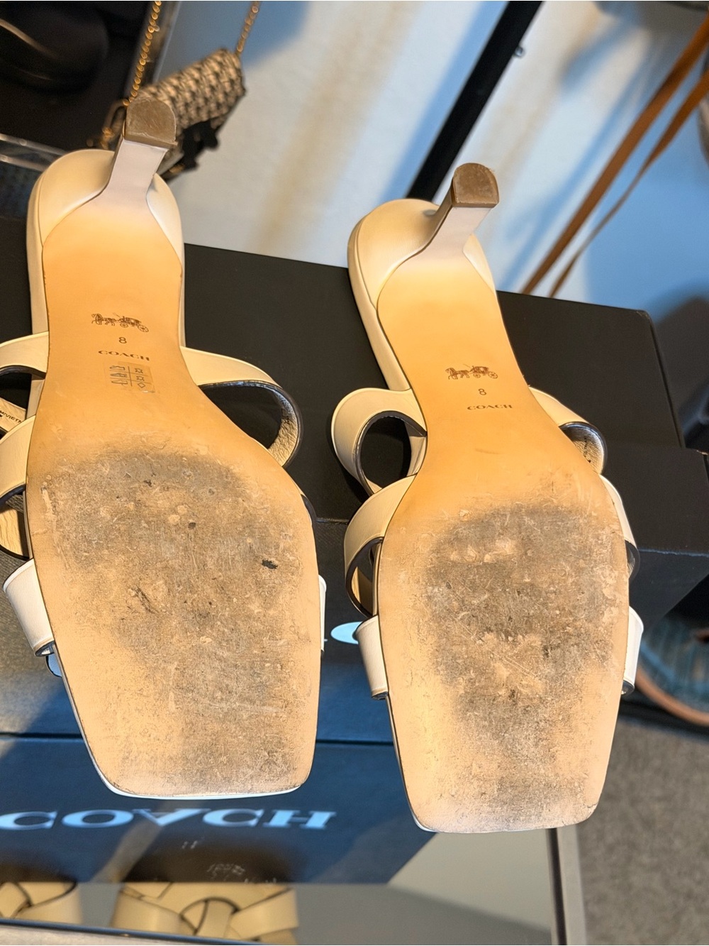 Coach Tillie Leather Sandal SIZE 8 - Picture 4 of 8